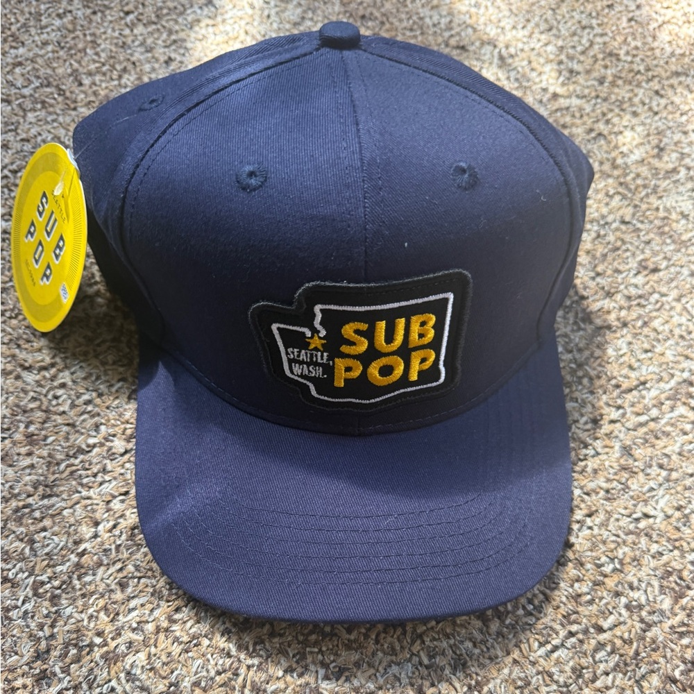 Sub Pop Sea Washington Navy Blue Cap new